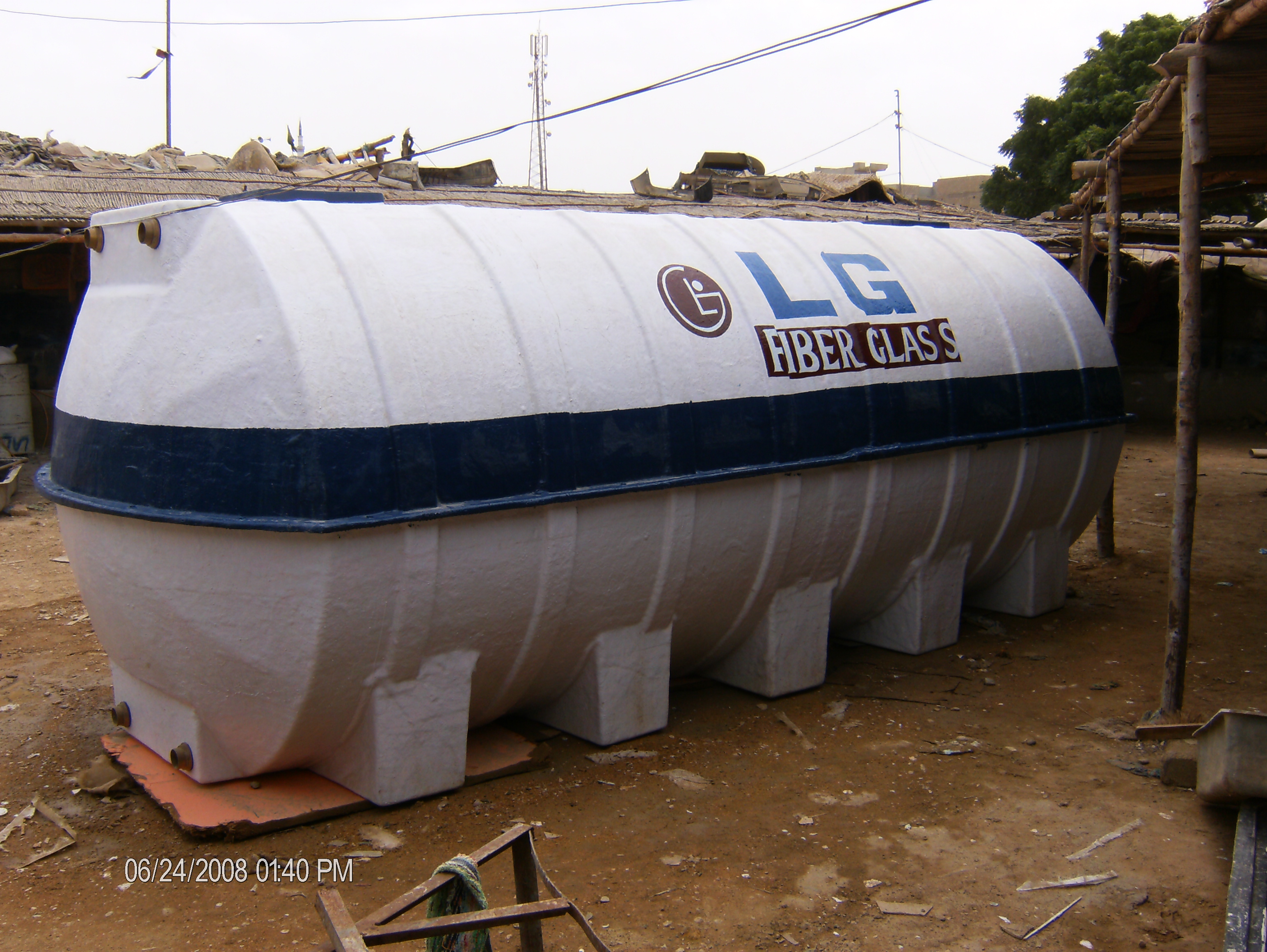 FIBERGLASS WATER TANK 5000US GALLONS AK FIBERGLASS