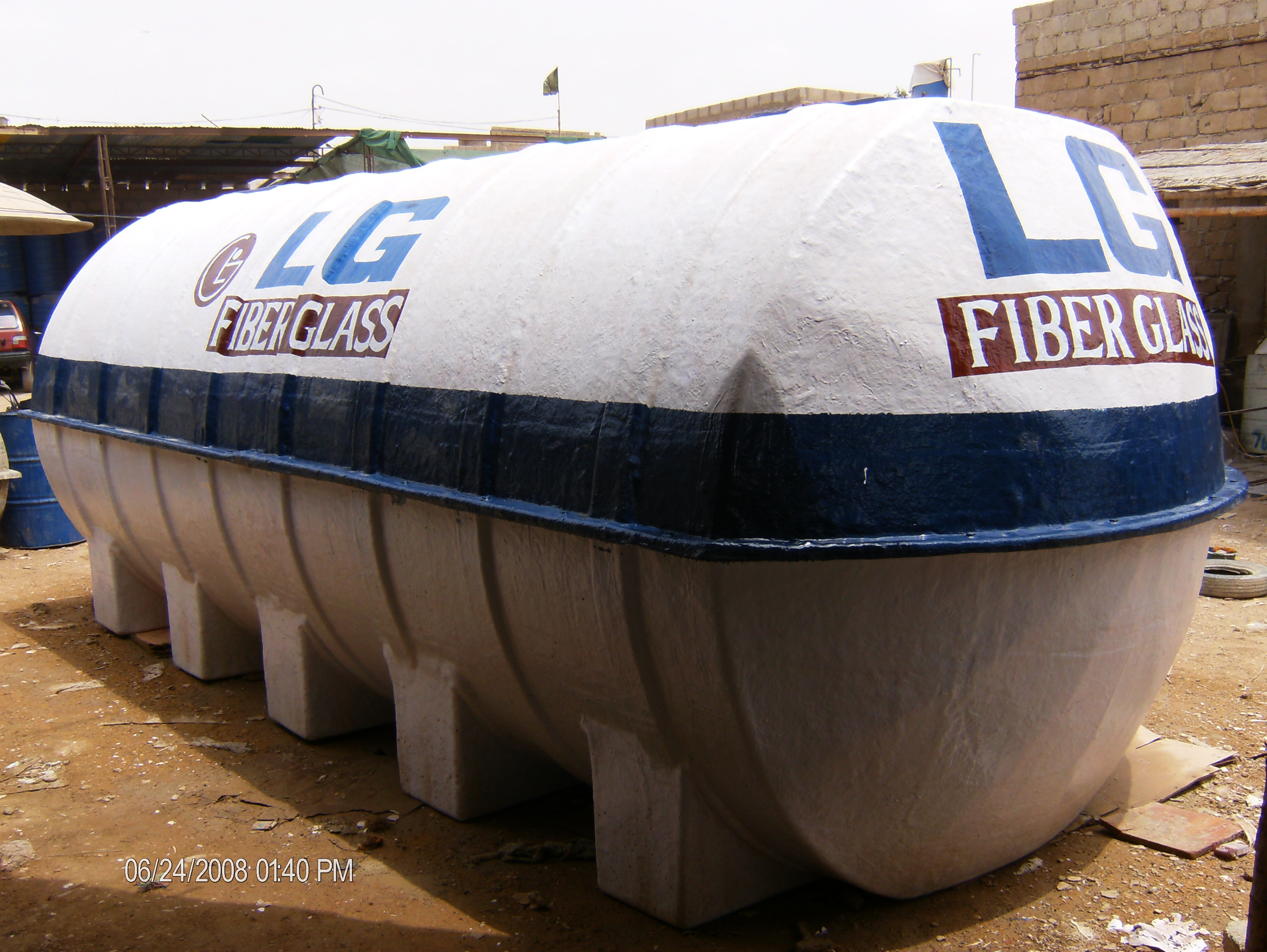 FIBERGLASS WATER TANK 5000US GALLONS AK FIBERGLASS